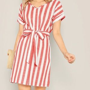 Red Striped Dress